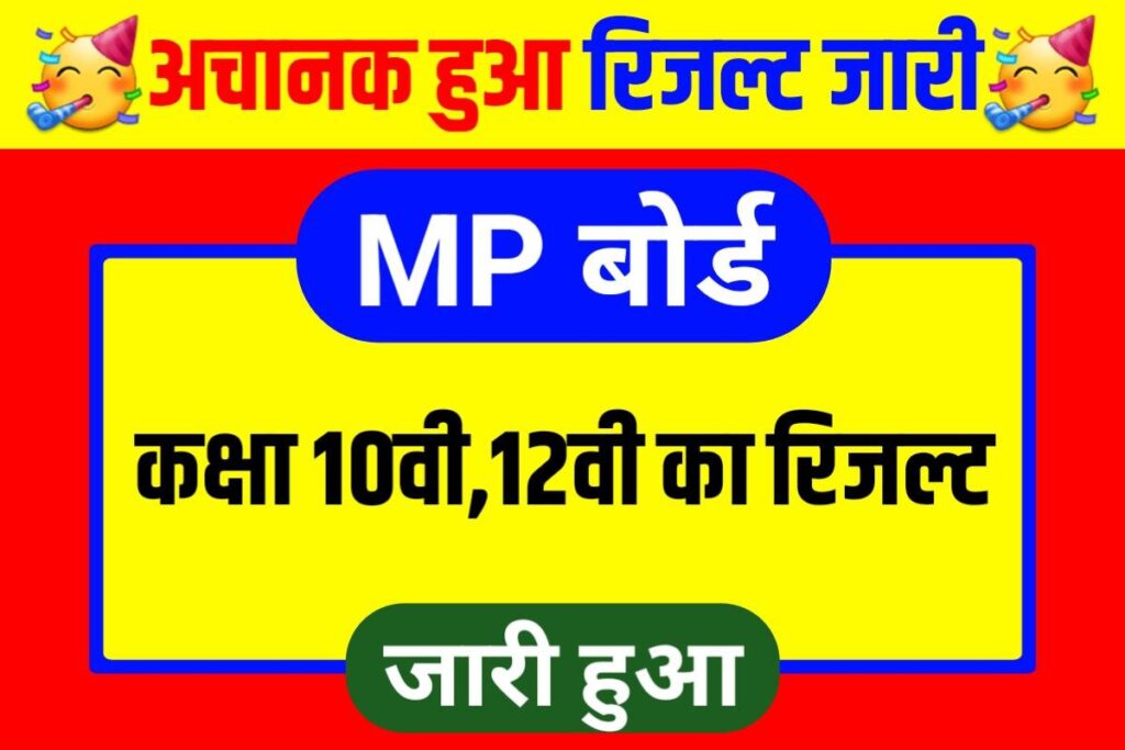 MP Board 10th 12th Result Out Today