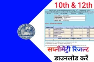 Madhya Pradesh 10th 12th Supplementary Result 2023 Check Here Open Link