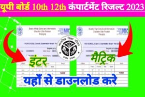 UP Board 10th 12th Compartment Result 2023 Check