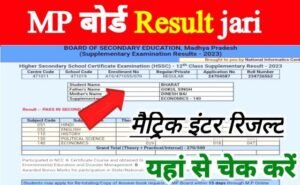 MP Board Supplementary Result 2024 Out